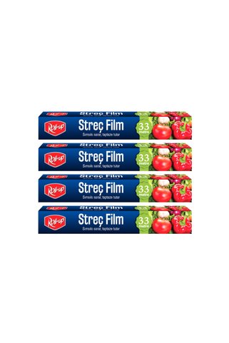 Roll-Up Streç Film Set 30cm X 33m X 4 Kutu (8'li Paket)