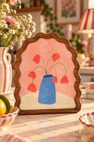 BUCOLIC Vintage Dalgalı Akasya Ahşap Çerçeve – 20x25 cm