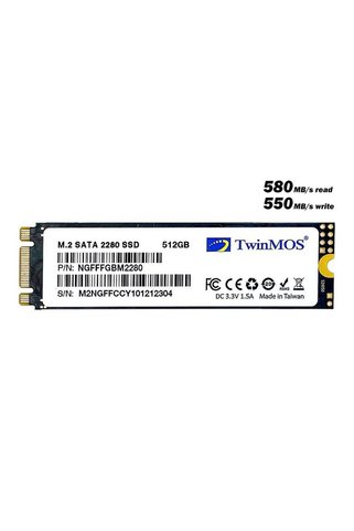 TwinMOS 512 GB M.2 2280 SATA3 580/550 NGFFFGBM2280