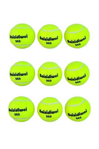 Tcx Dayanıklı Tenis Topu Seti 9 Adet Antrenman Ve Oyun İçin