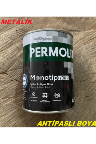 Permolit METALİK ANTİK ALTIN SARI ÇELİK KAPI BOYASI METAL FERFORJE BOYASI 1KG