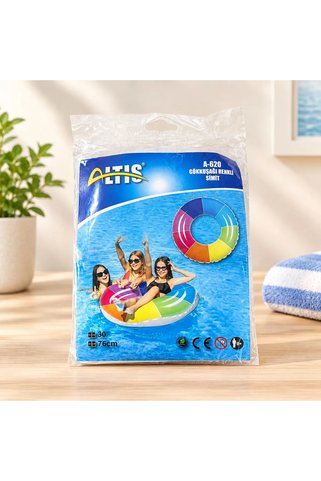 Gökkuşağı Renkli Simit 76 cm