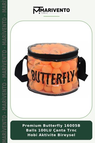 Marivento Premium Butterfly 16005B Balls 100LU Çanta Trnc Hobi Aktivite Bireysel