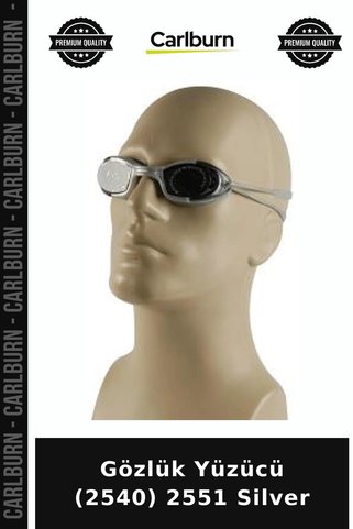 Carlburn Özel Seri Gözlük Yüzücü (2540) 2551 Silver Yüzme Unisex Model