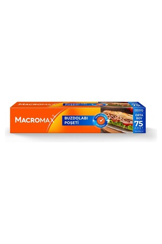 MACROMAX 5 Adet Buzdolabı Poşeti Orta Boy 75'li