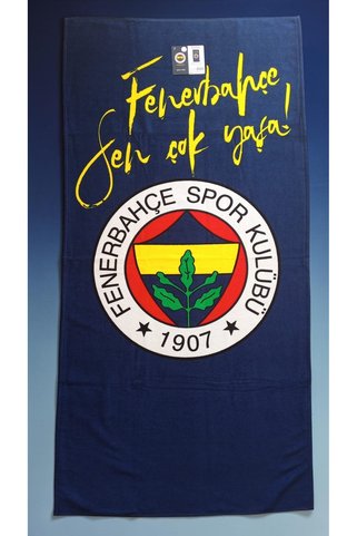 Taç Fenerbahçe Lisanslı Özel Üretim Plaj Havlusu