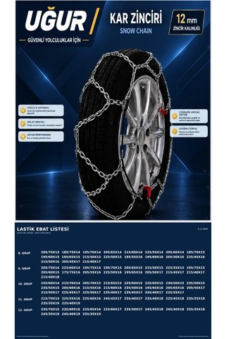 Uğur Takmatik Patinaj Zincir 245/40x18
