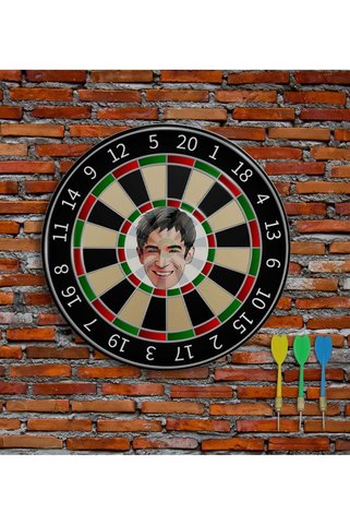 Bk Gift Kişiye Özel Karikatürlü Eğlenceli 40cm Dart Oyun Seti en116278