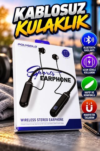 canrodi Polygold PG-100 Kablosuz Bluetooth Boyun Bantlı Kulaklık