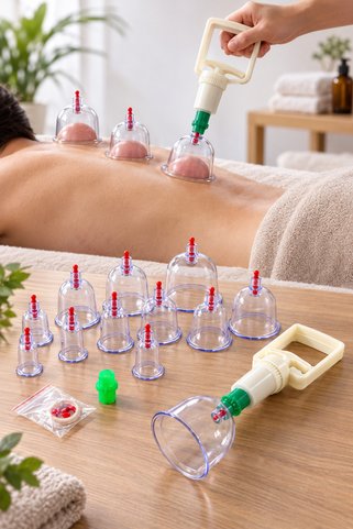 Yenilig 2 Adet Vakumlu Hacamat Kupa Seti – Vakum Bardakları Ve Pompalı Cupping Set, Masaj, Endermoloji Ve Terapisi İçin