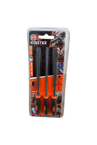 KİNETEX 3 Adet 3'lü Eğe Seti KTX-3152