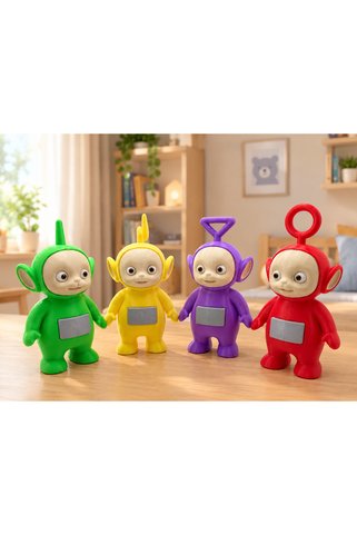 Sanemiss Teletabiler / Tinky Winky, Dipsy, Laa-Laa ve Po (15-16 Cm) Figürler - Teletubbies