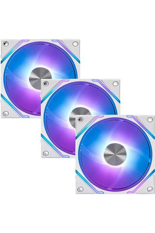 HANEL MPG EZ120 ARGB WHITE-3W 2000RPM 3 'lü Fan Seti
