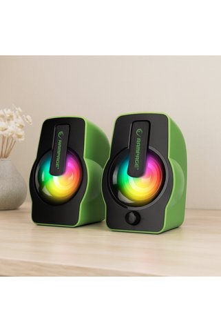 Viessmann RGB Işıklı USB 2.0 1+1 Multimedya Hoparlör Seti
