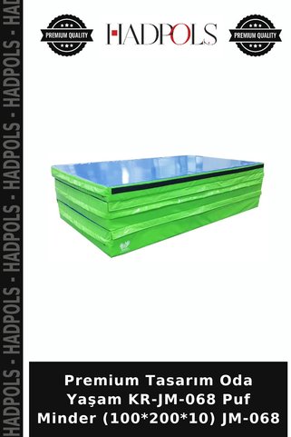 HadPols Premium Tasarım Oda Yaşam KR-JM-068 Puf Minder (100*200*10) JM-068