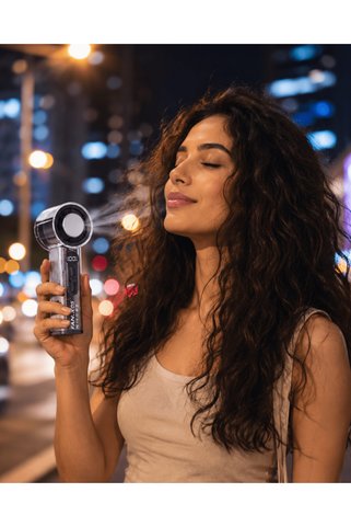 HANEL Güçlü Rüzgar Özellikli Dijital Göstergeli Mini Fan