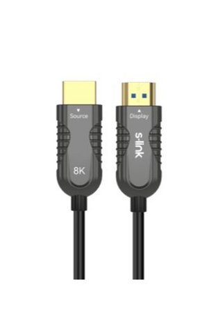 Hytech S-link SL-HM8K060 HDMI TO HDMI 60m v2.1 8K60 HZ 4K 120HZ Fiber Kablo