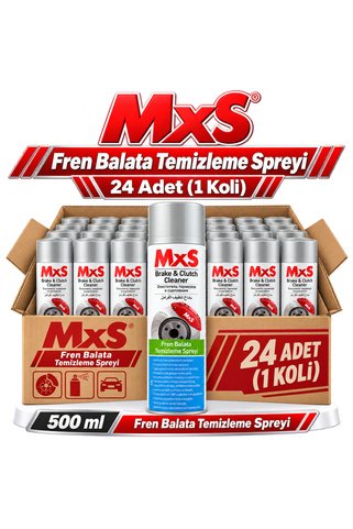 MxS Fren Balata Temizleme Spreyi 24 Adet (1 Koli, 500 Ml)