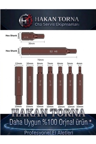 Rico 14 PARÇA allen alyan Bits Uç Kısa Uzun H4 5 6 7 8 10 12