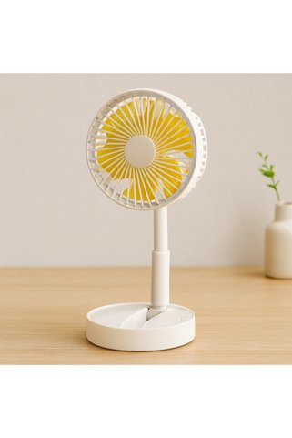 Eco Lounge USB Şarjlı Masaüstü Vantilatör (Katlanır, Telefonluklu, Ayarlanabilir)
