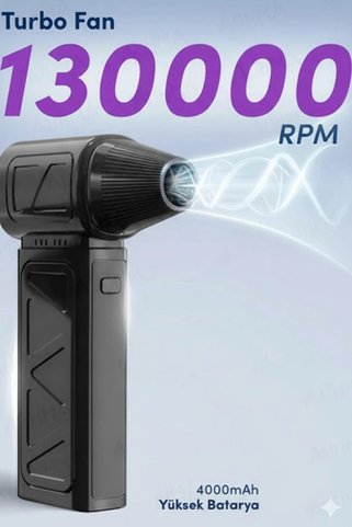 Viessmann Mini Turbo Fan 130.000 RPM Şarjlı 8000 Mah Batarya 4 Vitesli Taşınabilir Elektrikli Hava Üfleyici Ko