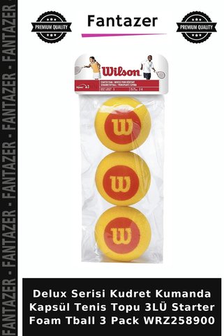 Fantazer Delux Serisi Kudret Kumanda Kapsül Tenis Topu 3LÜ Starter Foam Tball 3 Pack WRZ258900
