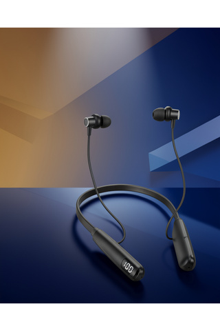 tecnocom Boyun Askılı Kulaklık Bluetooth 5.0 Dijital Batarya Göstergesi