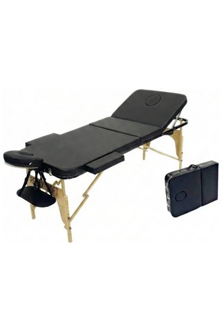 mcaris Relax Soft - Siyah Taşınabilir Çanta Tipi Masaj Masası