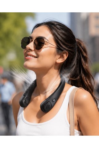 Eco Lounge 5 Modlu 4 Fanlı Uzun Şarj Süreli Boyun Askılı Taşınabilir Fan