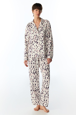 Penti Midnight Mood Uzun Kollu Düğmeli Gömlek Pantolon Pijama Takımı