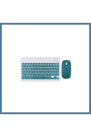 Bezos KYB71 Kablosuz Türkçe Q Klavye Mouse Set - Koyu Yeşil CAN