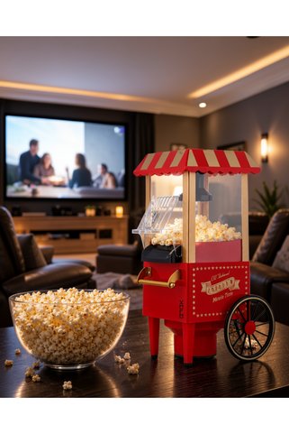 tecnocom 5 Dakikada Popcorn Hazırlayan Yağsız Patlatma Makinesi