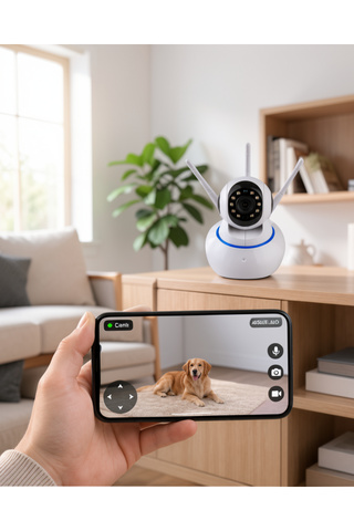 tecnocom Akıllı IP Güvenlik Kamerası 1080P HD Gece Görüşü Hareket Algılayıcı