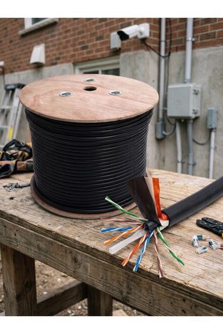 MPIA 305 Metre 0.57mm CAT7 SFTP Çift Katmanlı Dış Ortam Outdoor İnternet Kablosu