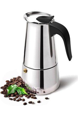 Weather Forecast Çelik Ocak Üstü 9 Cup Fincan 450 ml Moka Pot Espresso cin285-9