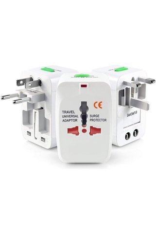 AKSOY Evrensel Priz Çevirici Seyahat Tipi Universal Adaptör – İngiliz, Amerikan ve Avustralya Fiş Uyumlu,