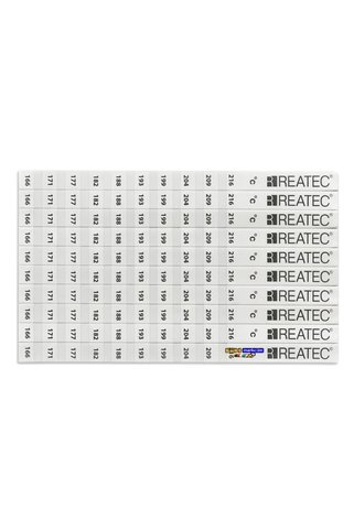 RuniqueHome Sıcaklık Ölçüm Etiketi Isı Ölçer Ölçüm Aralığı 166 °c - 216 °c (10adet)