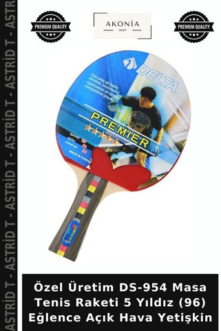 Astrid T Özel Üretim DS-954 Masa Tenis Raketi 5 Yıldız (96) Eğlence Açık Hava Yetişkin