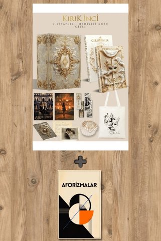Tekhne Yayınları Aforizmalar + Kırık İnci Serisi - 2 Kitap Hediyeli Kutu (Ciltli) / Ceren Melek