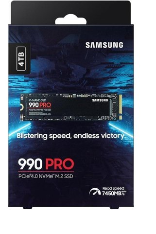 Samsung 4TB 990 Pro 7450-6900MB-s M.2 NVMe MZ-V9P4T0BW Ssd Disk