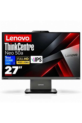 LENOVO ThinkCentre Neo 50a Core 7 240H 64GB 512GB 27" FHD IPS Win11 Pro 12SA0028TR A31 All in One PC