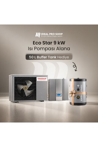 Termodinamik TD-ECO STAR 09 Inverter Isı Pompası (A+++ Enerji Sınıfı) Isıtma + Soğutma + Sıcak Su (Buffer Tank Hediye)
