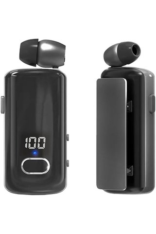 HANEL Makaralı Bluetooth Kulaklık Digital Göstergeli Çift Telefon Destekli MT983 Siyah ile uyumlu