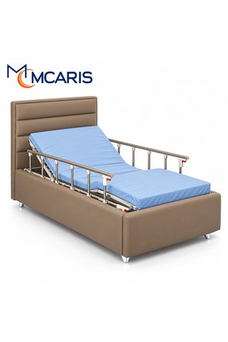 mcaris 2 Motorlu Baza Görünümlü Hasta Karyolası - Ev Tipi Hasta Yatağı