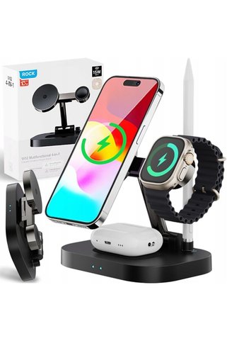 STRSTORE W52 4 In 1 Kablosuz Şarj Standı iPhone & Airpods & Watch & Pencil