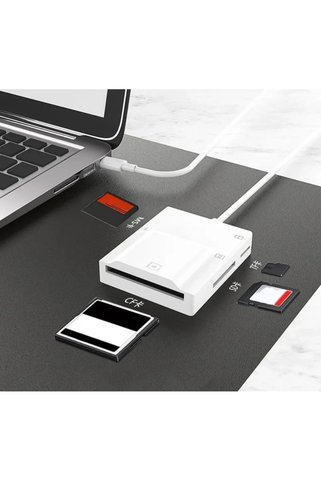 Kompakt 4'lü Kart Okuyucu Type-c Usb 3.0