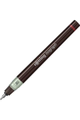 Rotring Isograph Rapido Kalemi 0.80mm - Siyah