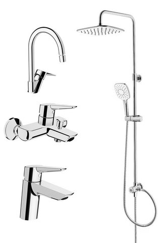 Artema Solid S Batarya Seti, Punto Plus 3s Tepe Duş Takımı A45739