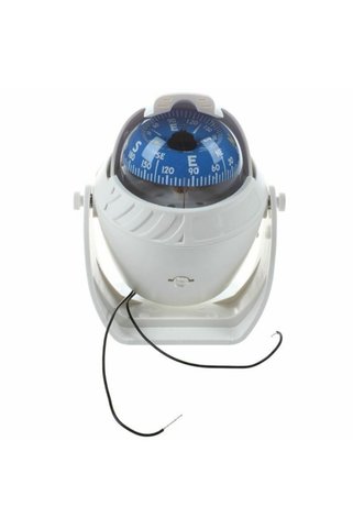 Mors Işıklı Pusula. Tekne Pusulası. Beyaz. 14cm