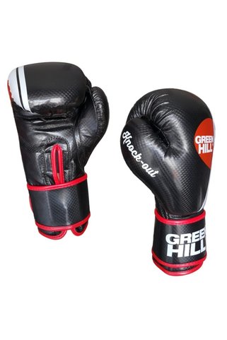 Green Hill Knock Out Carbon Deri Boks Kickboks Eldiveni